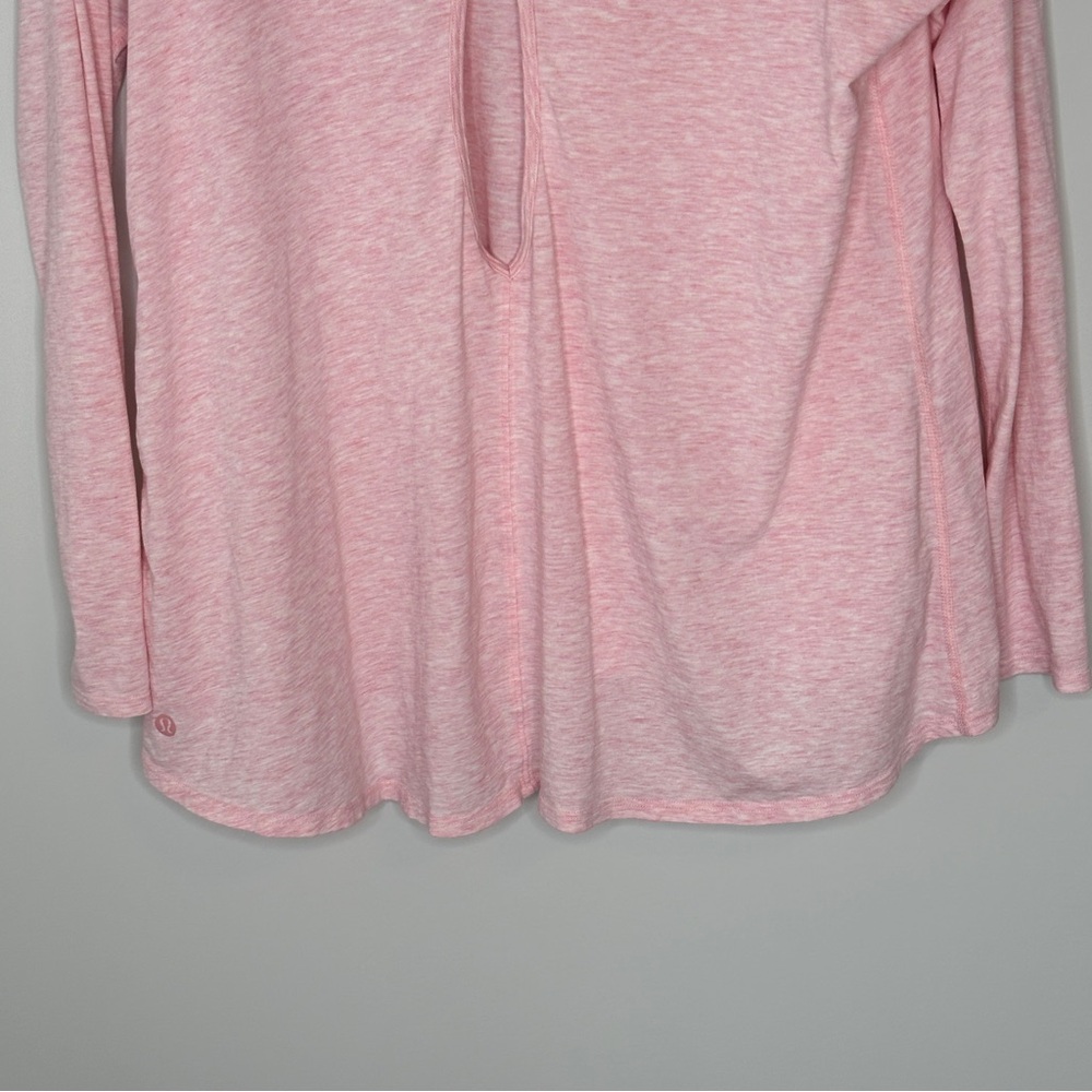 Lululemon Back To It long sleeve porcelain Pink Crisscross Back size 8 - Picture 12 of 13